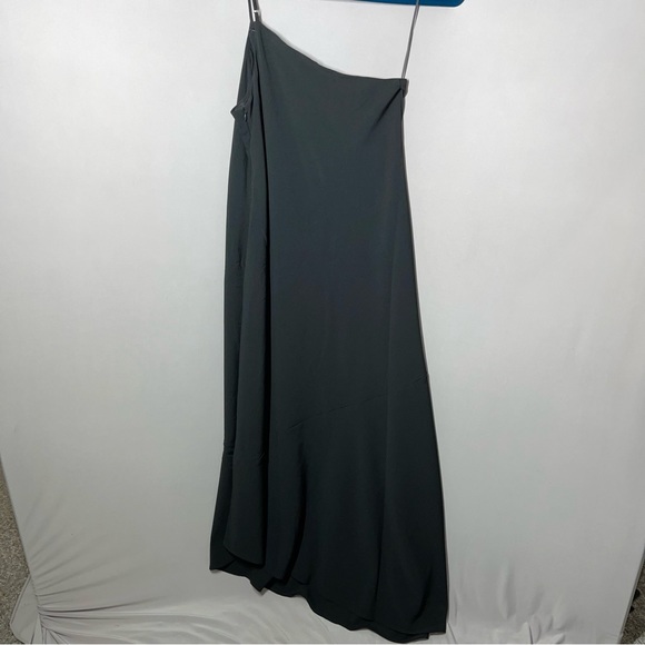 Banana Republic Asymmetrical Flounce Maxi Dress 4 petite 4p - Picture 9 of 13